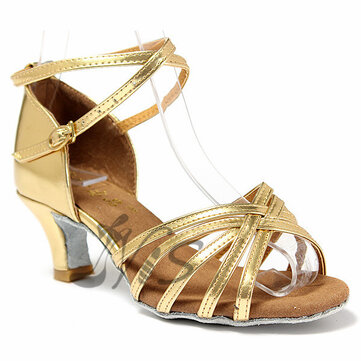  Zapatos de baile de tango latino para mujer en el sal&oacute;n de moda Soft Zapatos de baile latino con tac&oacute;n alto &uacute;nico